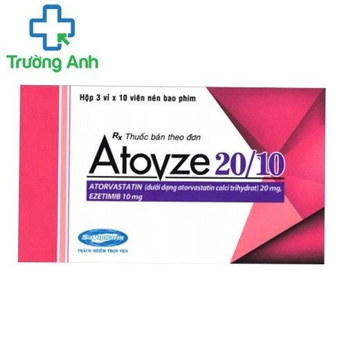 Atovze 20/10 - Thuốc làm giảm cholesterol máu hiệu quả của Savipharm