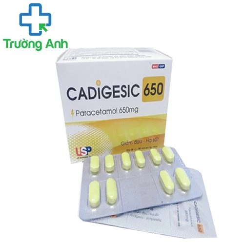 CADIGESIC 650 USP (màu vàng) - Thuốc giảm đau, hạ sốt hiệu quả 