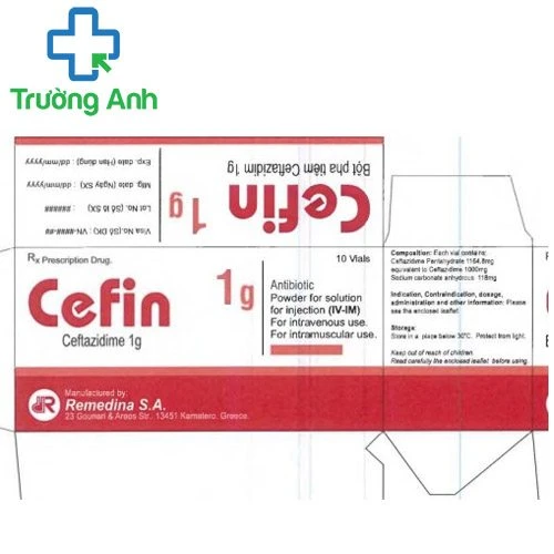 Cefin 1g Inj - Thuốc điều trị nhiễm khuẩn hiệu quả của Remedina