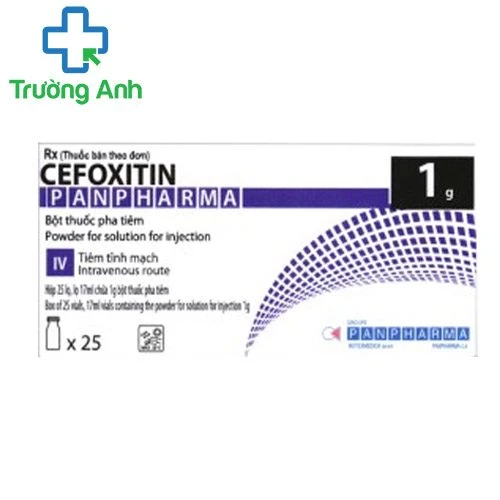 Cefoxitin Panpharma 1g - Thuốc điều trị nhiễm khuẩn hiệu quả