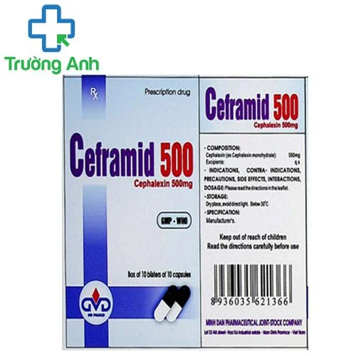 Ceframid 500 - Thuốc điều trị nhiễm khuẩn hiệu quả của MD Pharco