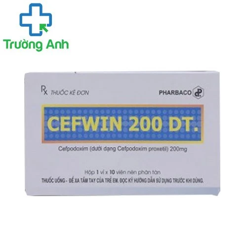 Cefwin 200 DT - Thuốc điều trị nhiễm khuẩn hiệu quả của Pharbaco 
