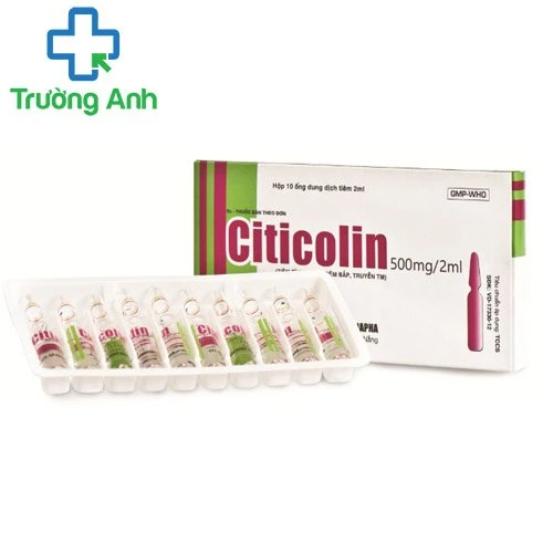 Citicolin 500mg/2ml Danapha - Thuốc điều trị bệnh não cấp tính hiệu quả