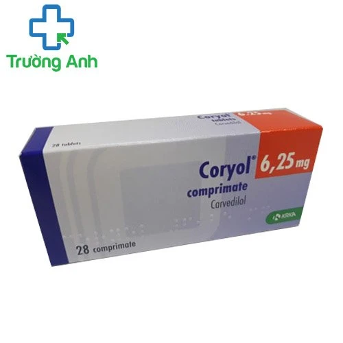 Coryol 6.25mg - Thuốc điều trị cao huyết áp, suy tim hiệu quả của Slovenia