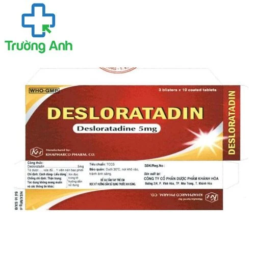 Desloratadin Khapharco - Thuốc điều trị viêm mũi dị ứng hiệu quả