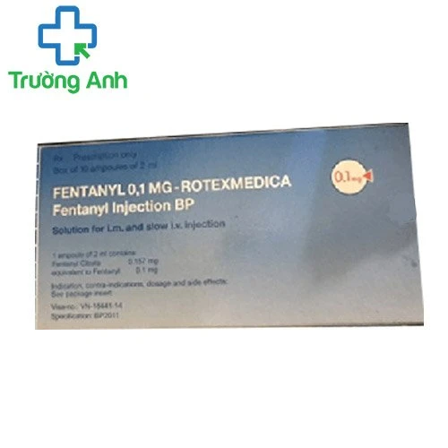 Fentanyl 0,1mg-Rotexmedica - Thuốc giúp giảm đau hiệu quả của Đức