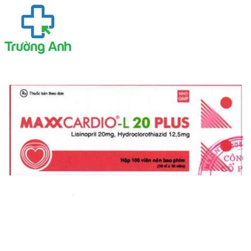 Maxxcardio-L 20 Plus - Thuốc điều trị tăng huyết áp hiệu quả của Ampharco 