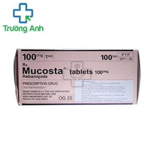 Mucosta 100mg - Thuốc điều trị viêm loét dạ dày hiệu quả