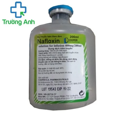Nafloxin solution for infusion 400mg/200ml - Thuốc điều trị nhiễm khuẩn của Cooper