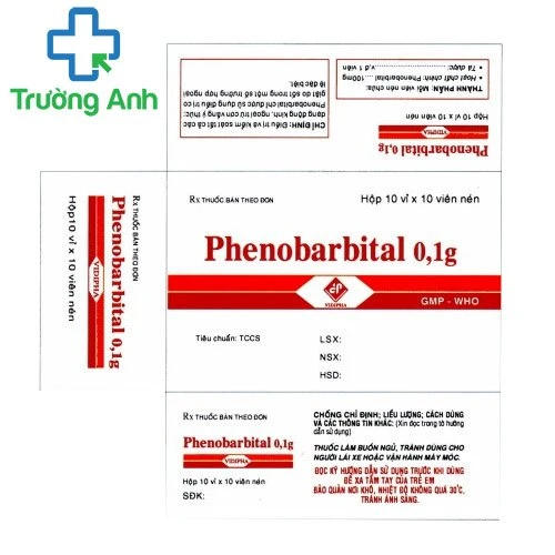 Phenobarbital 0.1g Vidipha - Thuốc điều trị động kinh hiệu quả