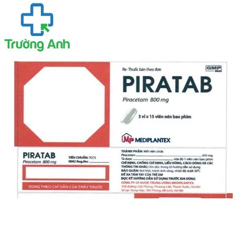 Piratab - Thuốc điều trị tổn thương não hiệu quả của Mediplantex