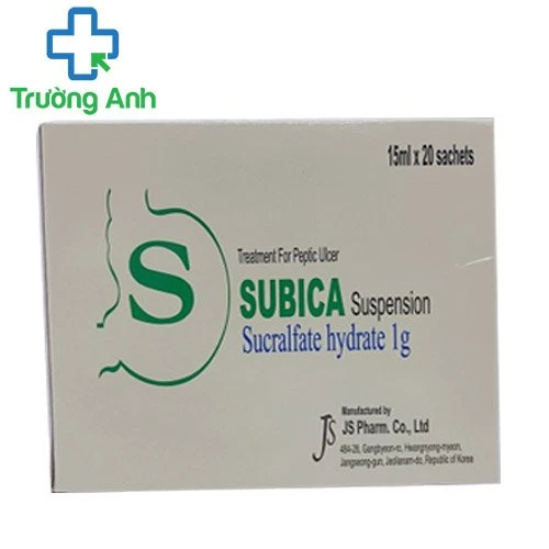 Subica Suspension - Thuốc điều trị viêm loét dạ dày – tá tràng của Korea.
