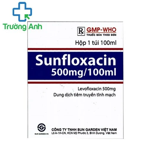 Sunfloxacin 500mg/100ml - Thuốc điều trị nhiễm khuẩn hiệu quả của Sun Garden