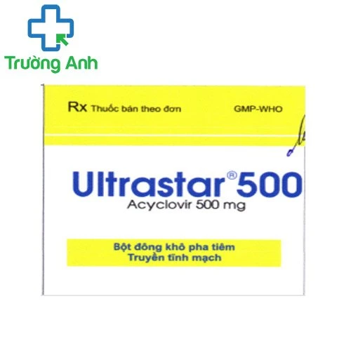 Ultrastar 500 - Thuốc điều trị virus, Zona, thủy đậu hiệu quả của Pharbaco