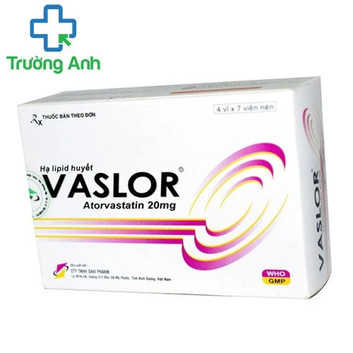 Vaslor-20 - Thuốc điều trị tăng cholesterol hiệu quả của Davipharm