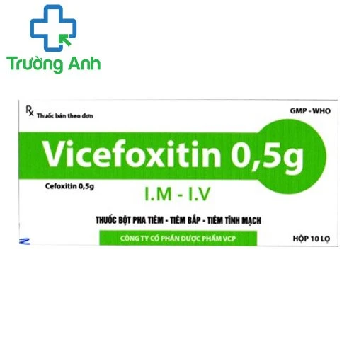 Vicefoxitin 0.5g - Thuốc điều trị nhiễm khuẩn hiệu quả của VCP