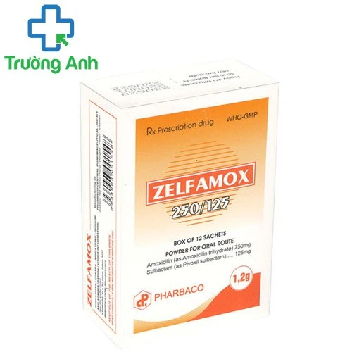 Zelfamox 250/125- Thuốc điều trị nhiễm khuẩn hiệu quả của Pharbaco