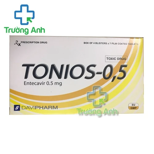 Tonios-0,5mg Davipharm - Thuốc điều trị viêm gan B hiệu quả