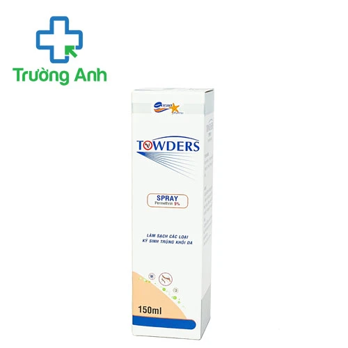 Towders Spray 150ml - Hỗ trợ giảm ngứa, làm sạch da hiệu quả