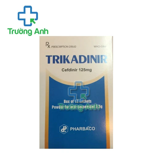 Trikadinir 125mg Pharbaco - Thuốc điều trị nhiễm khuẩn hiệu quả