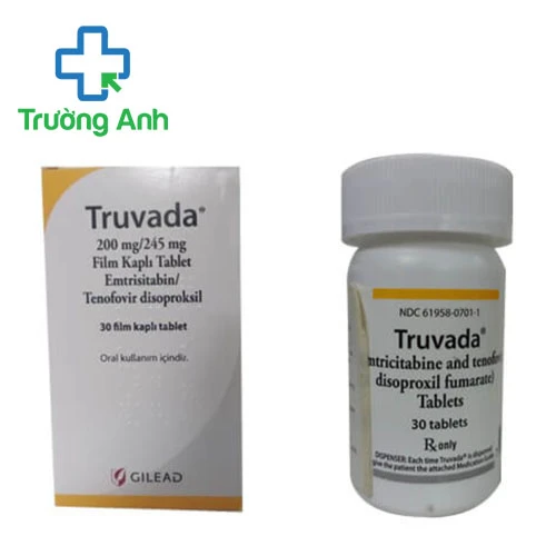 Truvada 200mg/245mg Gilead - Thuốc điều trị HIV hiệu quả
