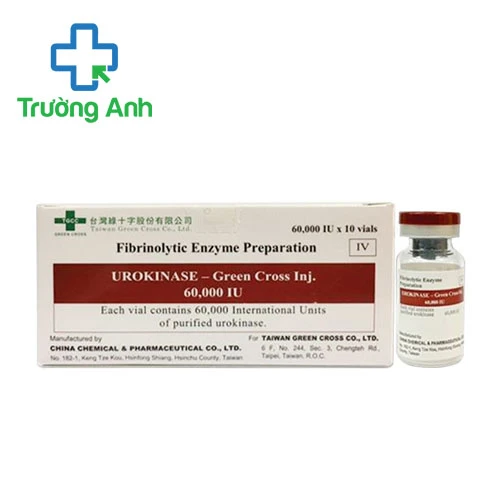 Urokinase-Green Cross Inj. 60.000 IU - Thuốc điều trị nghẽn mạch phổi hiệu quả