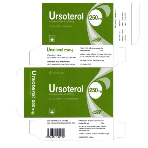 Ursoterol 250mg - Thuốc điều trị sỏi mật, xơ gan hiệu quả của Pymepharco