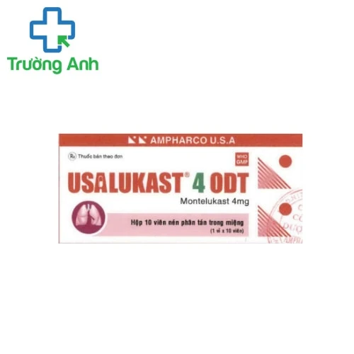 Usalukast 4 ODT - Thuốc phòng và điều trị hen suyễn hiệu quả của Ampharco USA
