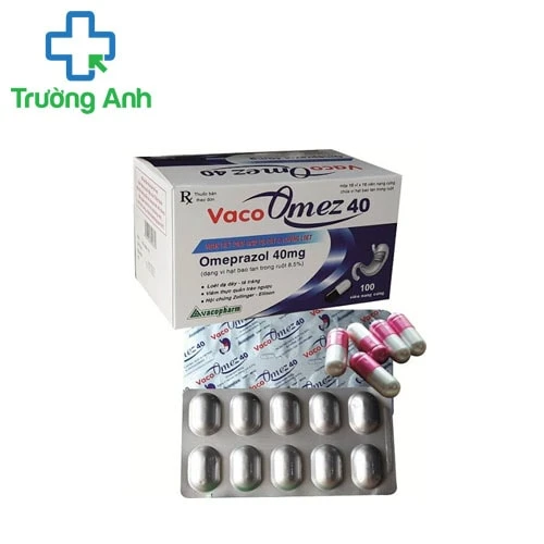 Vaco Omez 40mg - Thuốc điều trị trào ngược dạ dày, tá tràng của Vacopharm