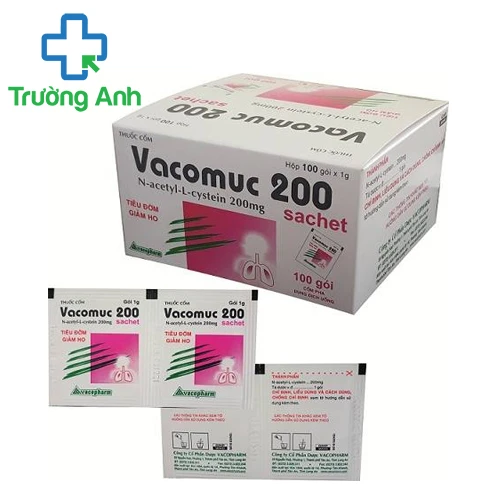 Vacomuc 200 sachet - Thuốc làm tiêu nhầy hiệu quả của Vacopharm