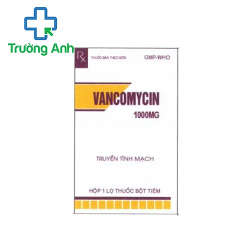 Vancomycin 1.0g Pharbaco - Điều trị nhiễm khuẩn nặng, bệnh thận và tim