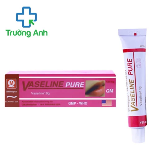 Vaseline Pure QM 10g - Kem bôi phòng nứt môi khô môi hiệu quả 
