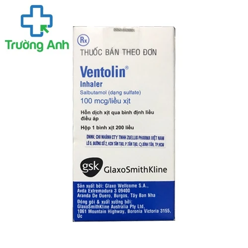 Ventolin inhaler (xịt) - Thuốc điều trị hen phế quản hiệu quả của Tây Ban Nha