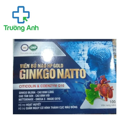 Viên bổ não HP Gold Ginkgo Natto Pulipha - Hỗ trợ hoạt huyết dưỡng não 