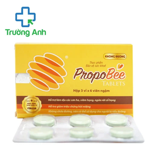 Viên ngậm PropoBee Tablet - Hỗ trợ giảm ho, giảm đau rát họng hiệu quả 