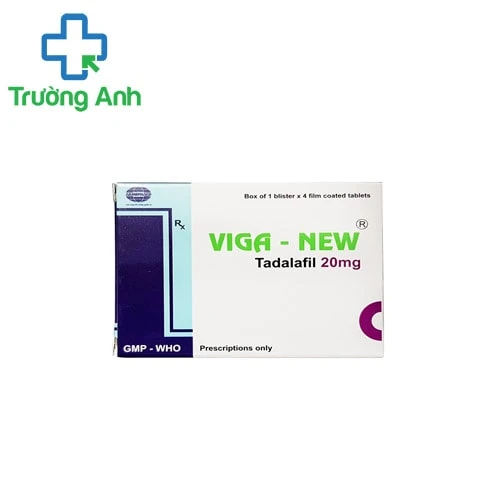 Viga - New 20mg - Thuốc điều trị rối loạn cương dương ở nam giới hiệu quả