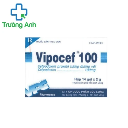 Vipocef 100 VPC (Cốm) - Thuốc điều trị nhiễm khuẩn hiệu quả của
