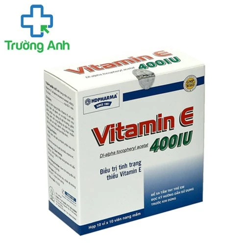 Vitamin E 400IU HD Pharma - Giúp bổ sung vitamin E hiệu quả