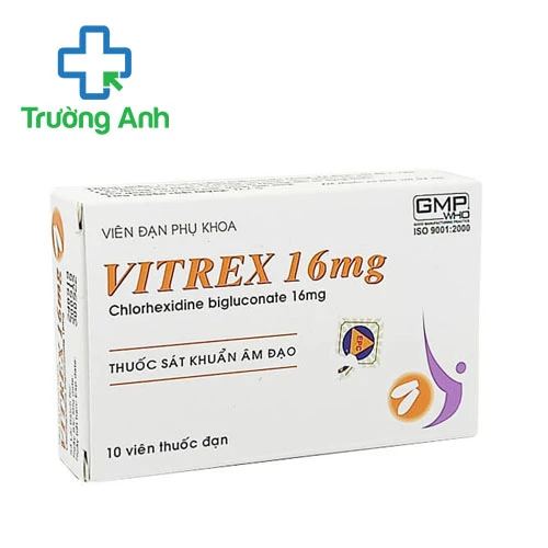 Vitrex 16mg Sao Kim - Viên dặt phòng viêm nhiễm phụ khoa hiệu quả