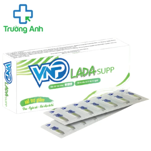 VNP Lada Supp - Viên đặt trực tràng giúp giảm triệu chứng bệnh trĩ