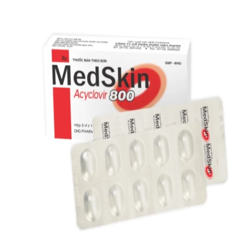 Medskin Acyclovir 800mg - Thuốc điều trị virus Herpes simplex hiệu quả