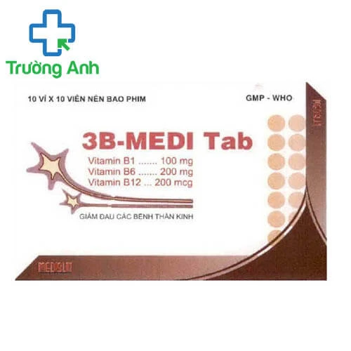 3B-Medi tab (viên nén) - Giúp bổ sung các vitamin nhóm B hiệu quả của Medisun