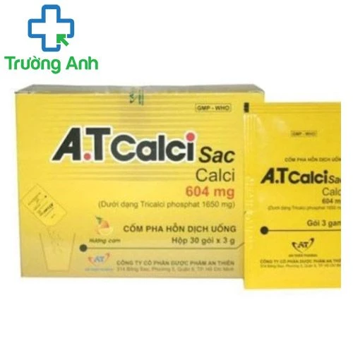 A.T Calci sac - Thuốc giúp bổ sung canxi cho cơ thể hiệu quả