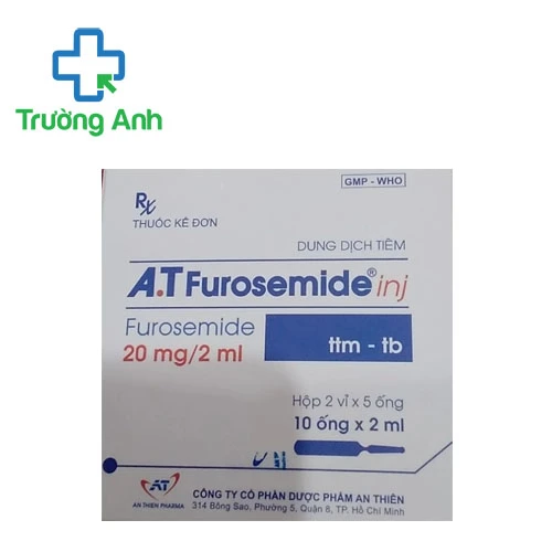 A.T Furosemide inj 20mg/2ml - Thuốc điều trị phù nề hiệu quả