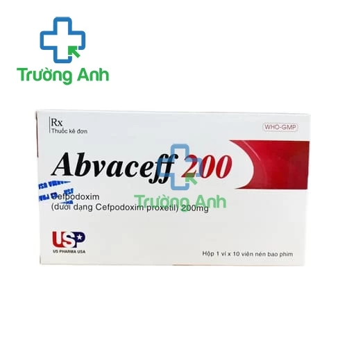 Abvaceff 200 - Thuốc điều trị nhiễm khuẩn hiệu quả của US PHARMA