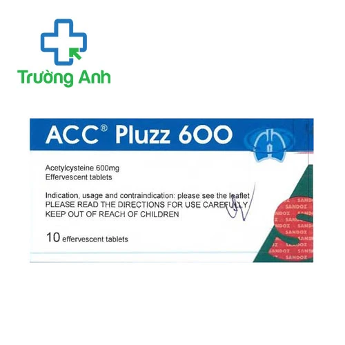 ACC Pluzz 600 - Thuốc điều trị rối loạn dịch tiết hô hấp hiệu quả