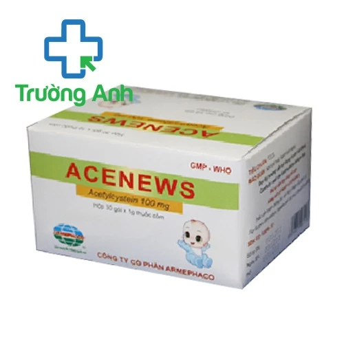 Acenews 100mg Armephaco (cốm) - Thuốc điều trị viêm phế quản hiệu quả