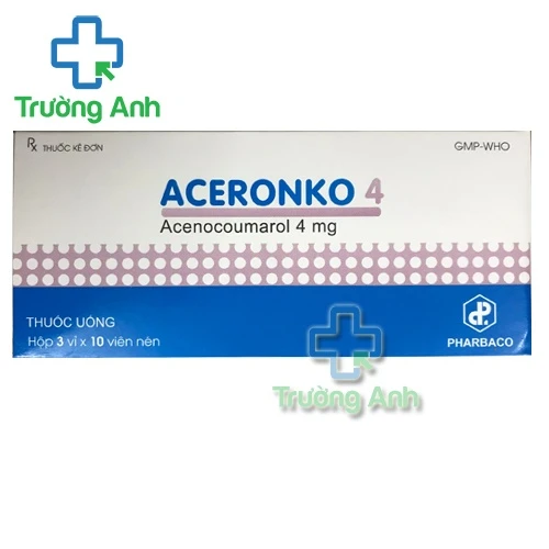 Aceronko 4mg - Thuốc chống đông máu hiệu quả của Pharbaco