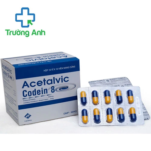 Acetalvic-Codein 8 Vidipha - Thuốc giảm đau và hạ sốt hiệu quả