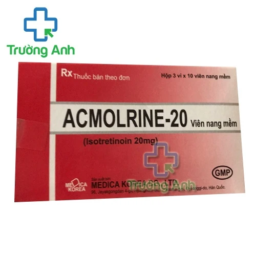 Acmolrine - 20 Soft Capsule - Thuốc điều trị mụn trứng cá hiệu quả của Hàn Quốc